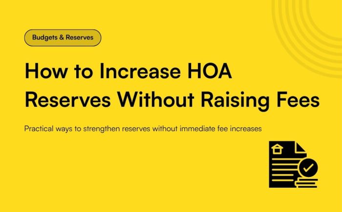 20 How to Increase HOA Reserves Without Raising Fees (1)