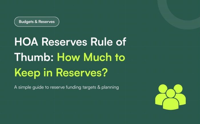 31 HOA Reserves Rule of Thumb_ How Much to Keep in Reserves
