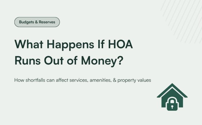 32 What Happens If HOA Runs Out of Money