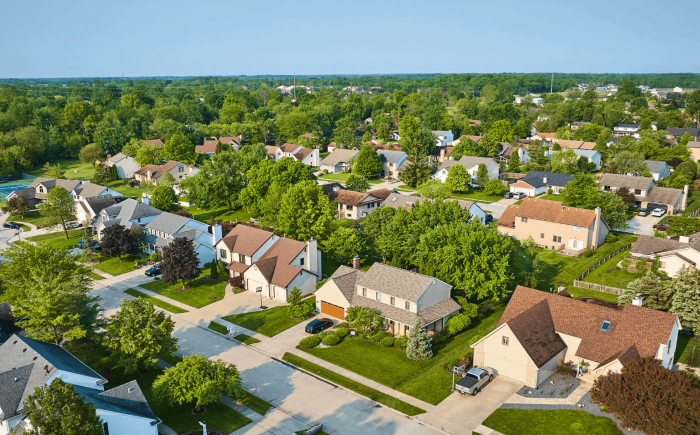 A peaceful neighborhood