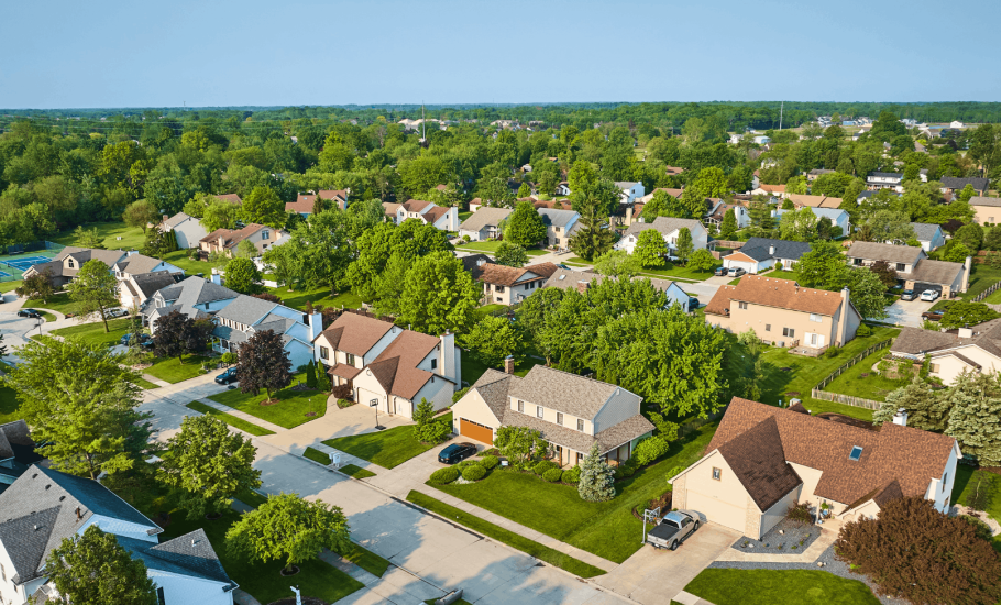 A peaceful neighborhood