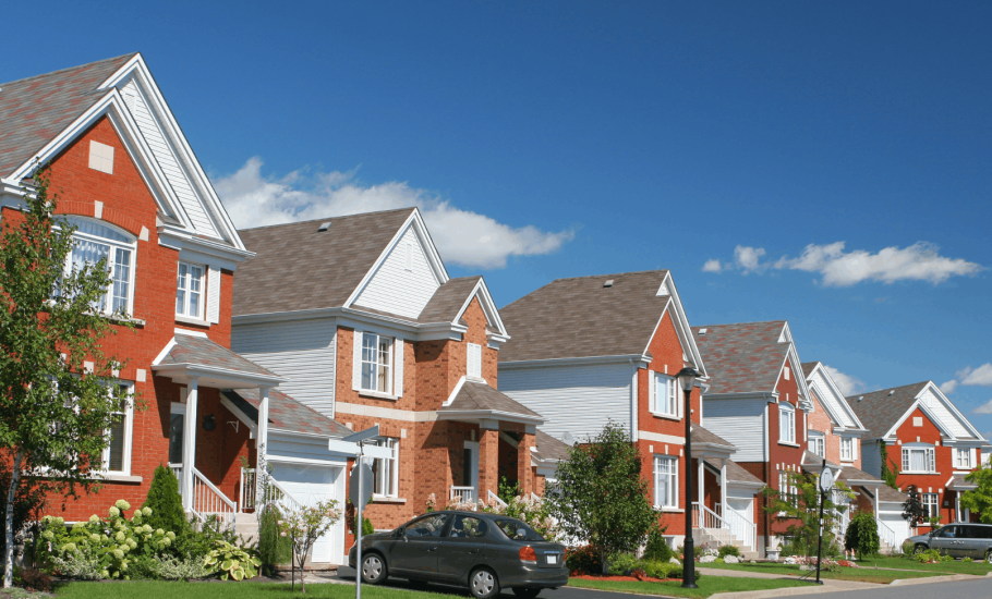 A quiet suburban neighborhood