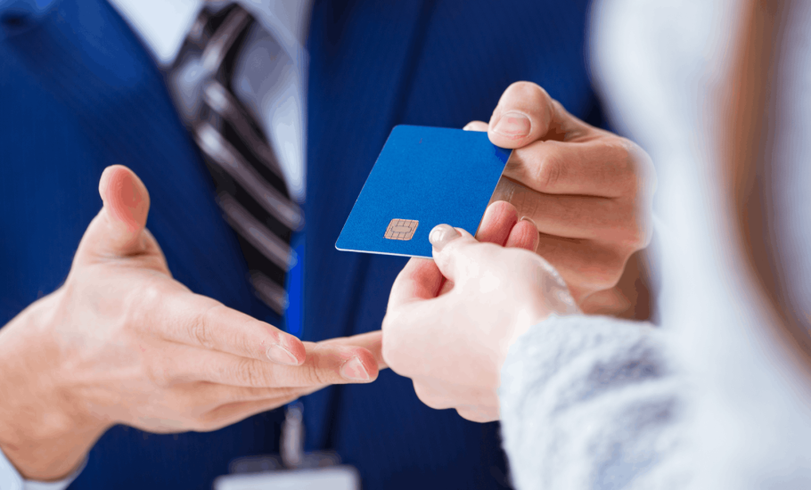 Payment using a credit card
